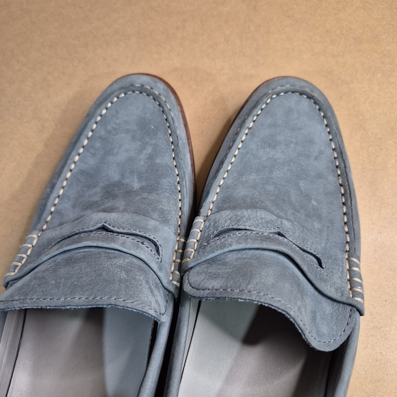 Sperry Sky Blue Suede Slip-Ons 2709/380 - Picture 9 of 13